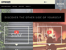 Tablet Screenshot of dreamhotels.com